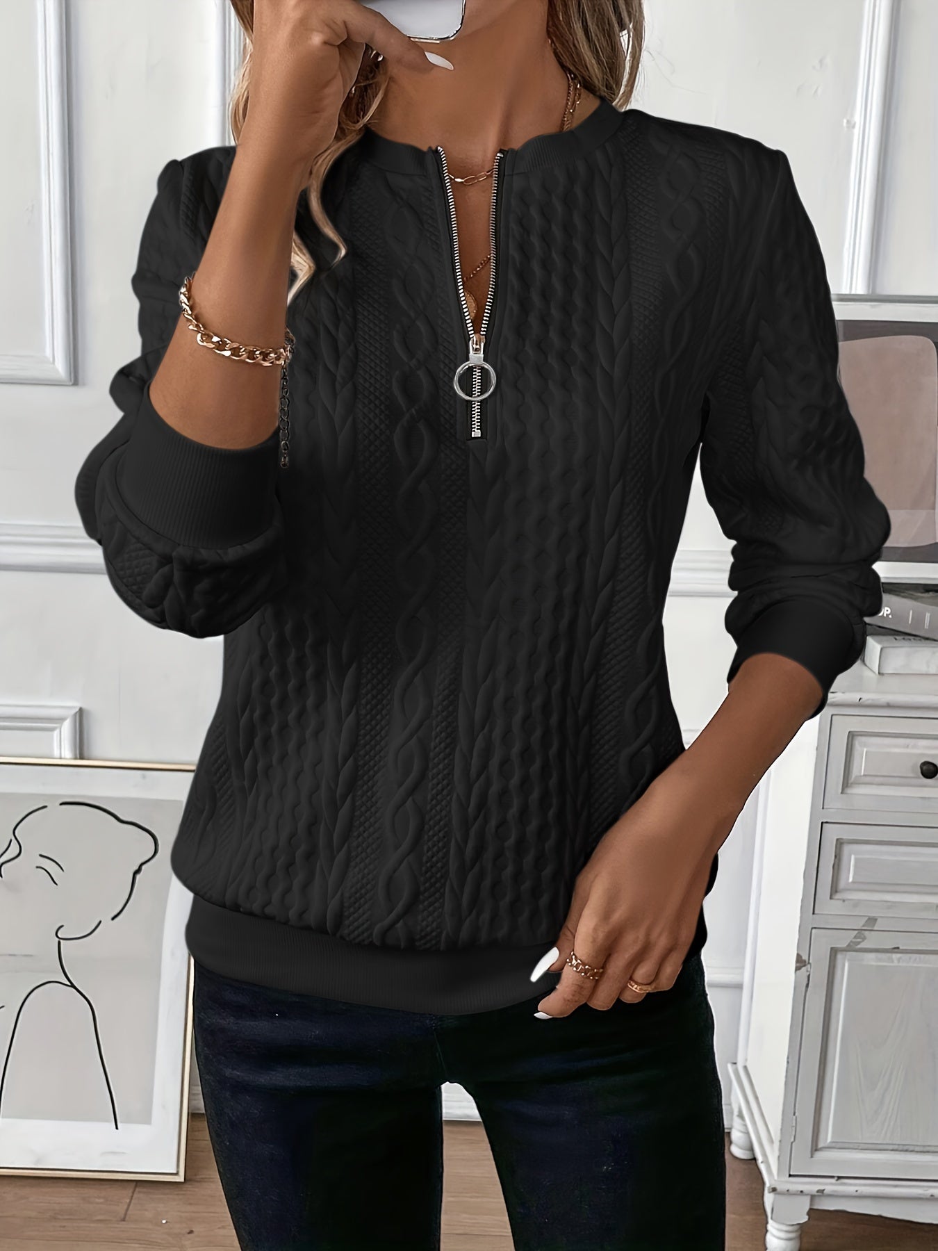 Alice | Sweater met rits