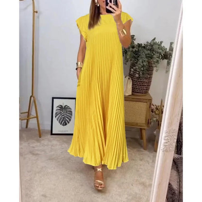 Edith™ | Falten-Maxikleid