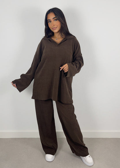 Cord-Set mit Oberteil und Hose