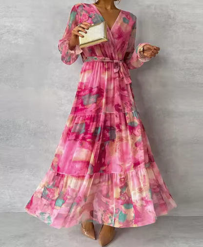Elegant Allure | Luxe Chiffon Jurk