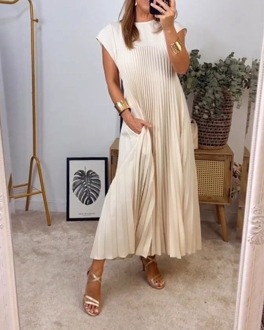 Edith™ | Falten-Maxikleid
