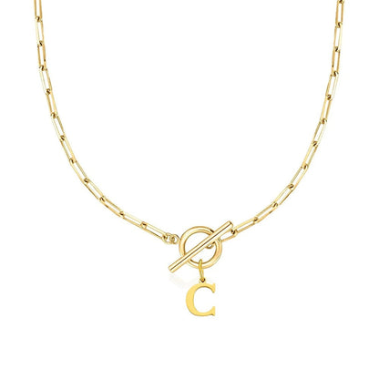 Embelle Initials Ketting  - Luxe Hanger met LoveKnot sluiting