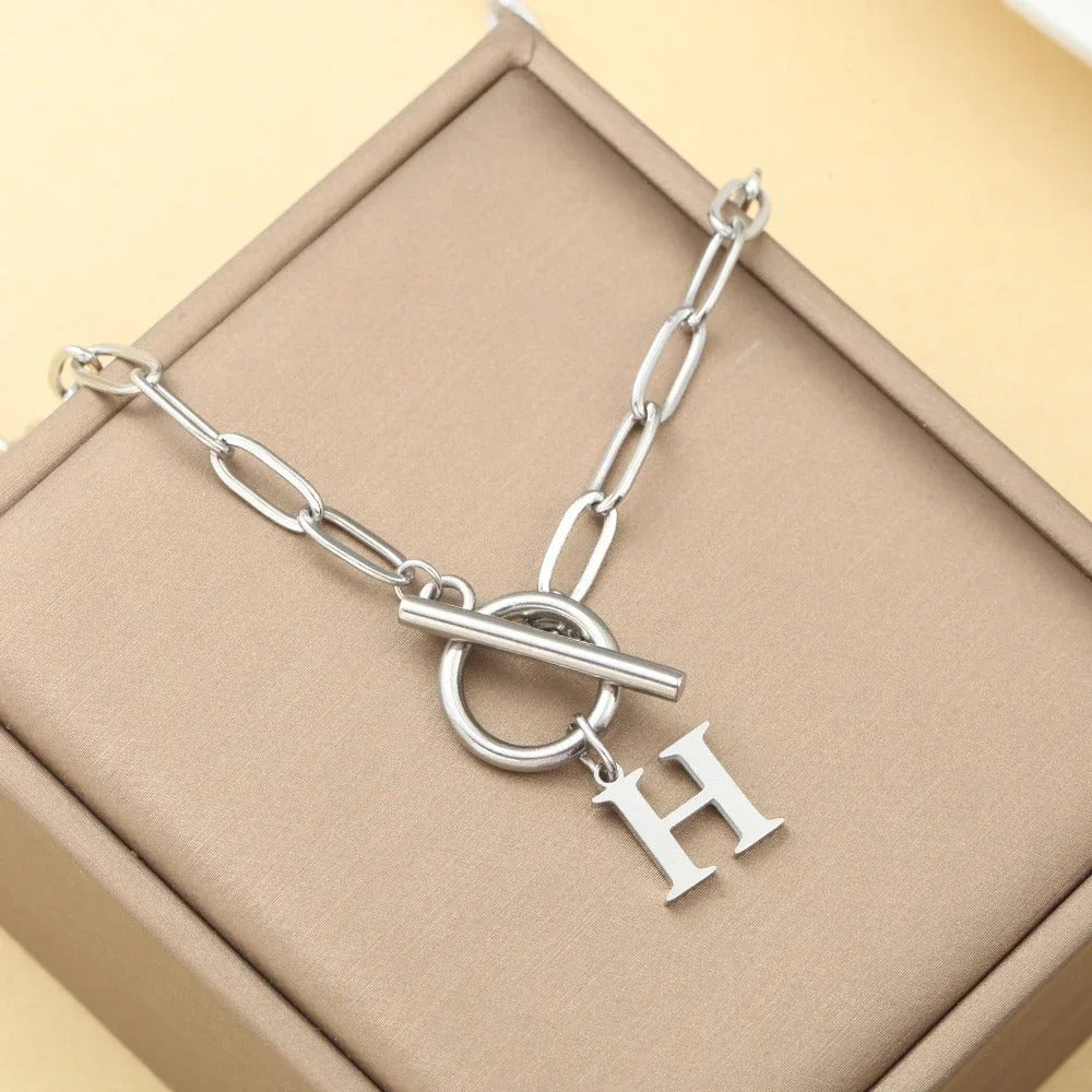 Embelle Initials Ketting  - Luxe Hanger met LoveKnot sluiting