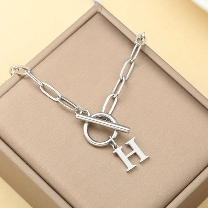 Embelle Initials Ketting  - Luxe Hanger met LoveKnot sluiting