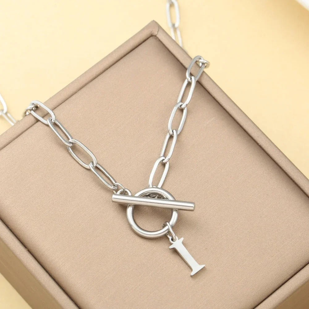 Embelle Initials Ketting  - Luxe Hanger met LoveKnot sluiting