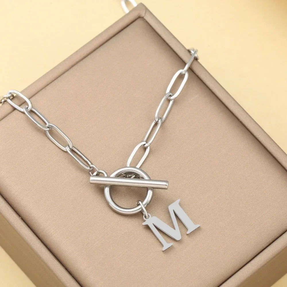 Embelle Initials Ketting  - Luxe Hanger met LoveKnot sluiting