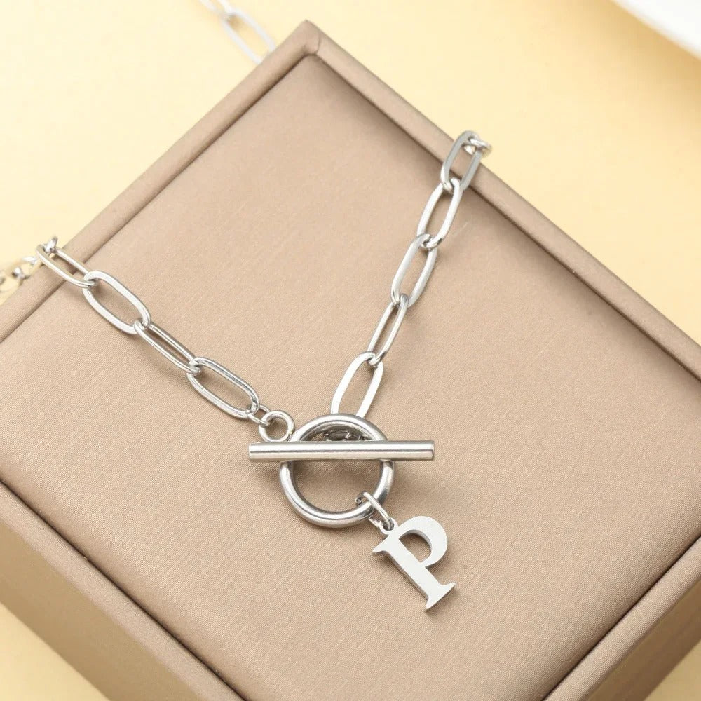 Embelle Initials Ketting  - Luxe Hanger met LoveKnot sluiting