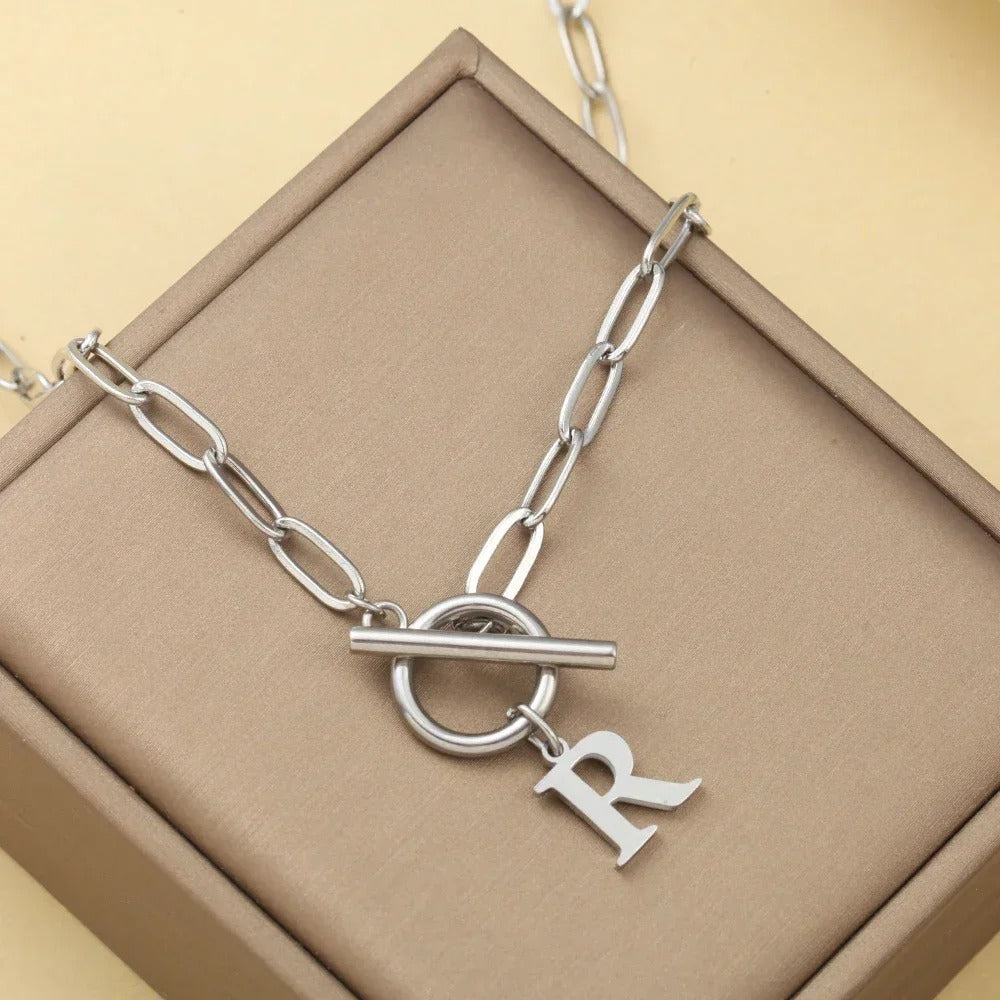 Embelle Initials Ketting  - Luxe Hanger met LoveKnot sluiting