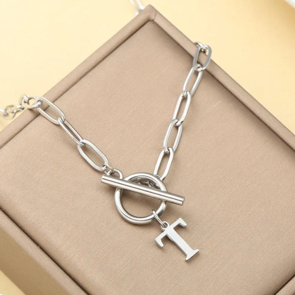 Embelle Initials Ketting  - Luxe Hanger met LoveKnot sluiting