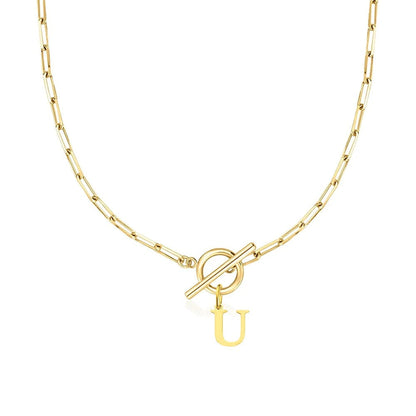 Embelle Initials Ketting  - Luxe Hanger met LoveKnot sluiting