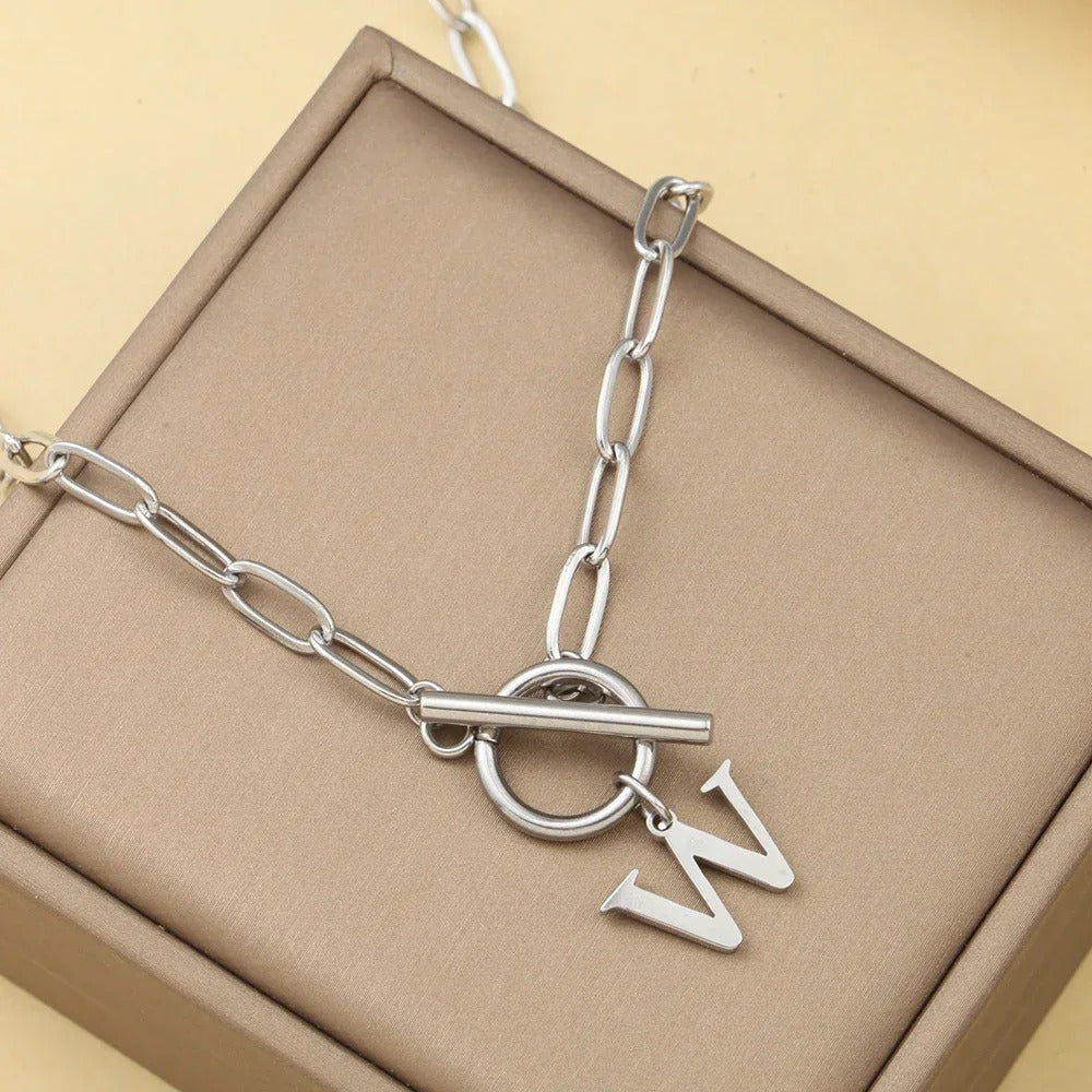 Embelle Initials Ketting  - Luxe Hanger met LoveKnot sluiting
