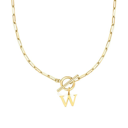 Embelle Initials Ketting  - Luxe Hanger met LoveKnot sluiting