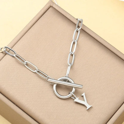 Embelle Initials Ketting  - Luxe Hanger met LoveKnot sluiting