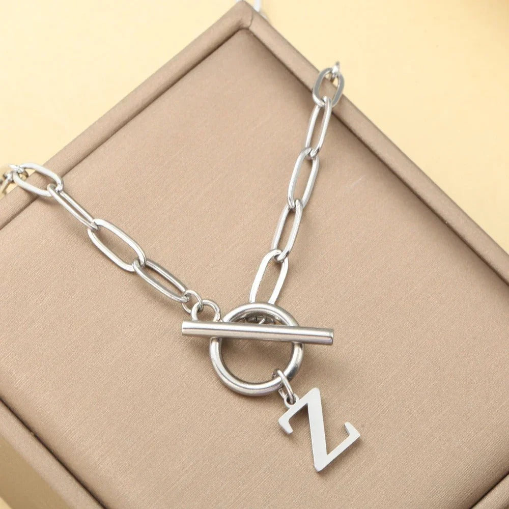 Embelle Initials Ketting  - Luxe Hanger met LoveKnot sluiting